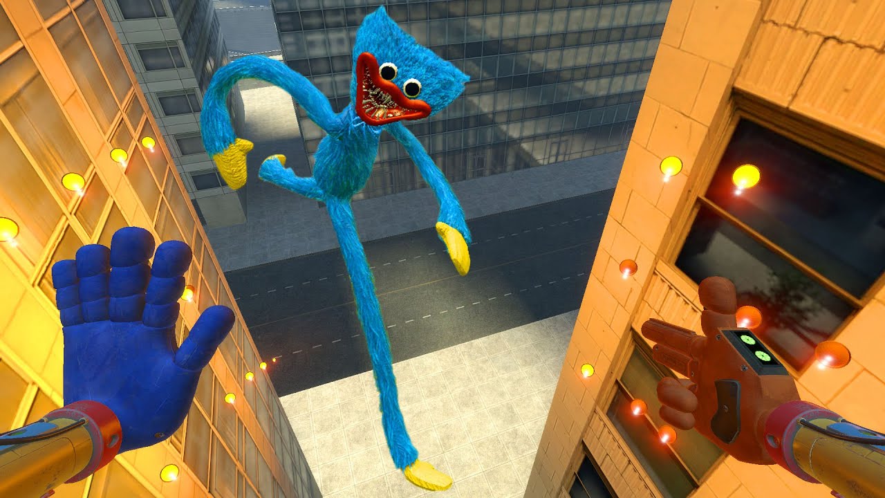 SCARY HUGGY WUGGY FROM POPPY PLAYTIME INVADES THE CITY! | GARRY'S MOD