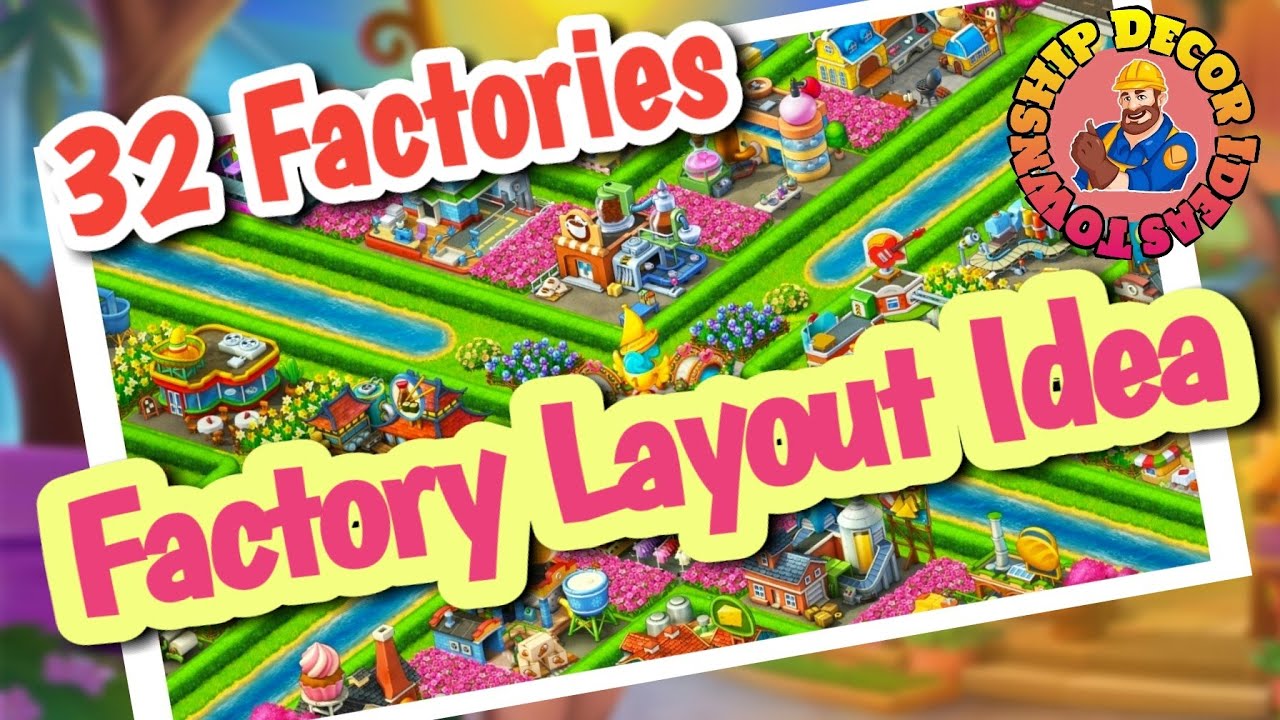 Factory Layout Idea || Level 95+ || Township ||