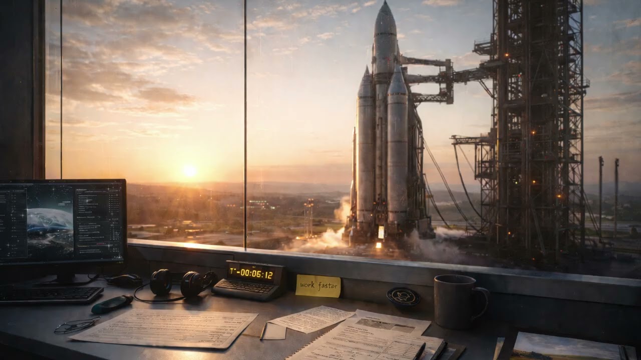 Ready for Launch 🚀 | Mission Control Desk with Ship Rumbling Sounds | Project Hail Mary Ambience