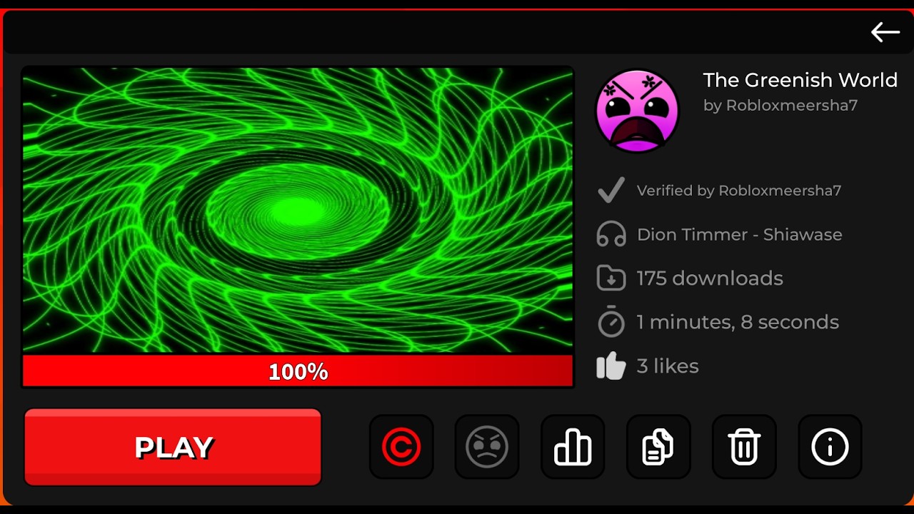 My Level! The Greenish World Verified-- Roblox Beat bounce (All Coins)