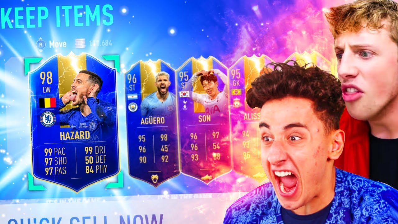 LUCKIEST TOTS PACK OPENING CHALLENGE VS W2S - FIFA 19