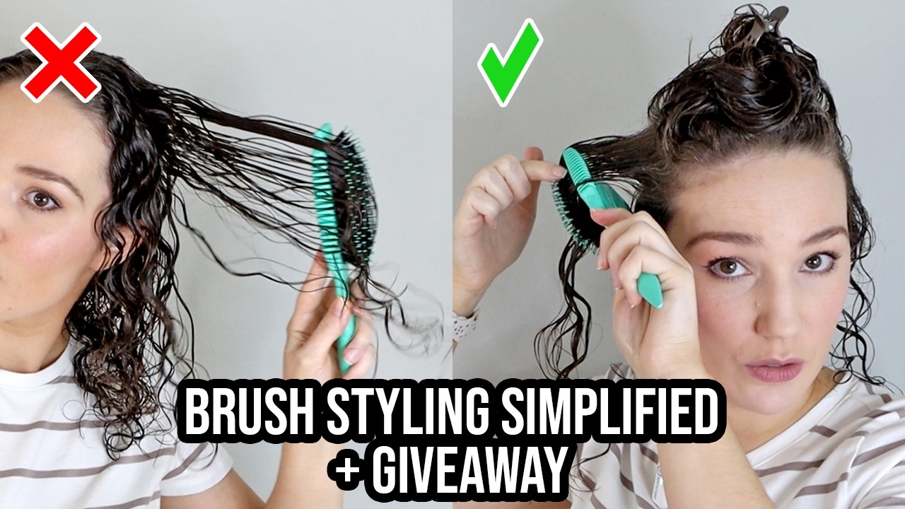 How to Brush Style to Smooth Frizzy Curly Hair, Simplified + WIN a Bounce Curl Brush