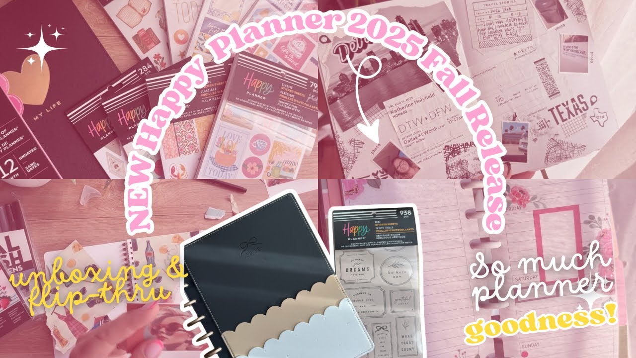 NEW Happy Planner Fall 2025 Release | Unboxing & Flip Thru | Planning | Stickers |Junk Journal