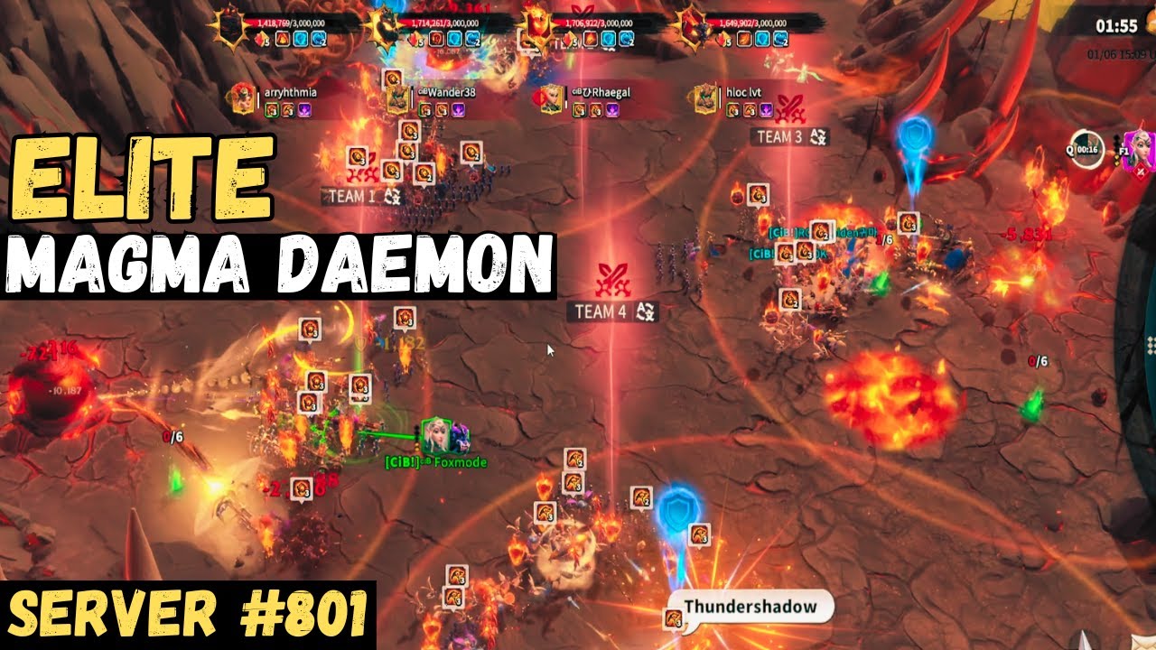 Elite Magma Daemon Fight | Call of Dragons Server 801 | Crowned in Blood Alliance