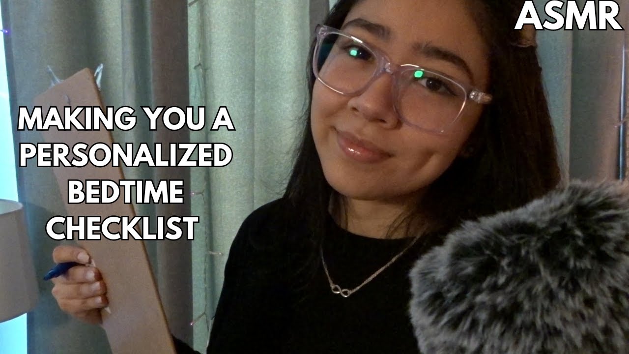 ASMR | Writing You A Personalized Night Time Routine Checklist
