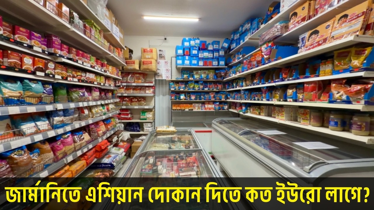 জার্মানিতে এশিয়ান গ্রোসারি শপ দিতে কত ইউরো 💶 লাগে? | Asian Grocery Store Shop in Germany 🇩🇪 