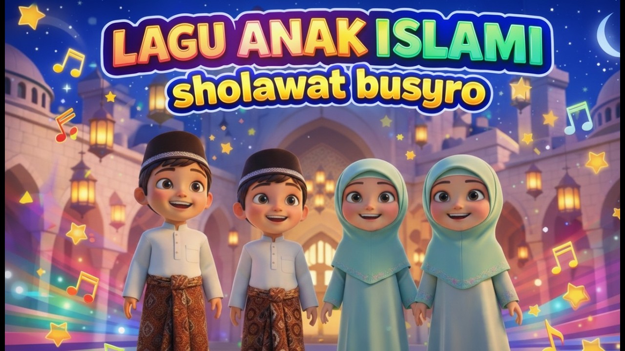 LAGU ANAK ISLAMI SHOLAWAT BUSYRO 🌙 Full Lirik | Sholawat Anak Ceria & Menyentuh Hati