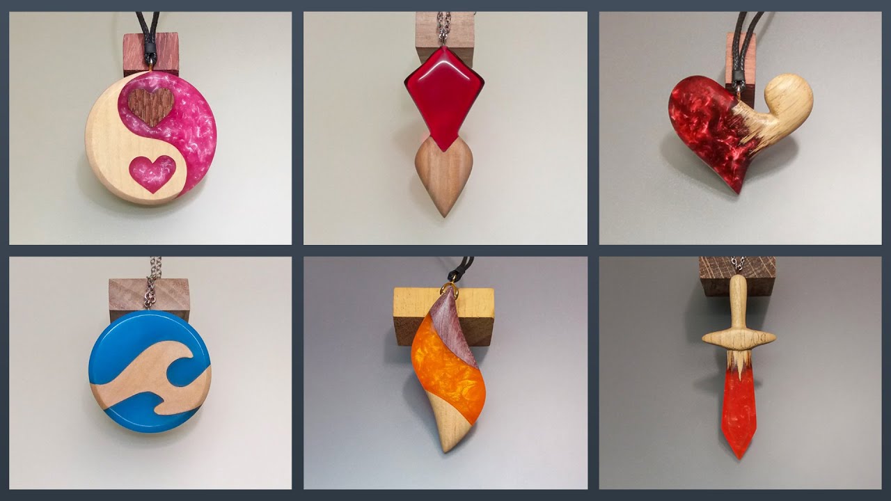 6 Unique Resin Pendant Ideas – Epoxy and Wood Jewelry