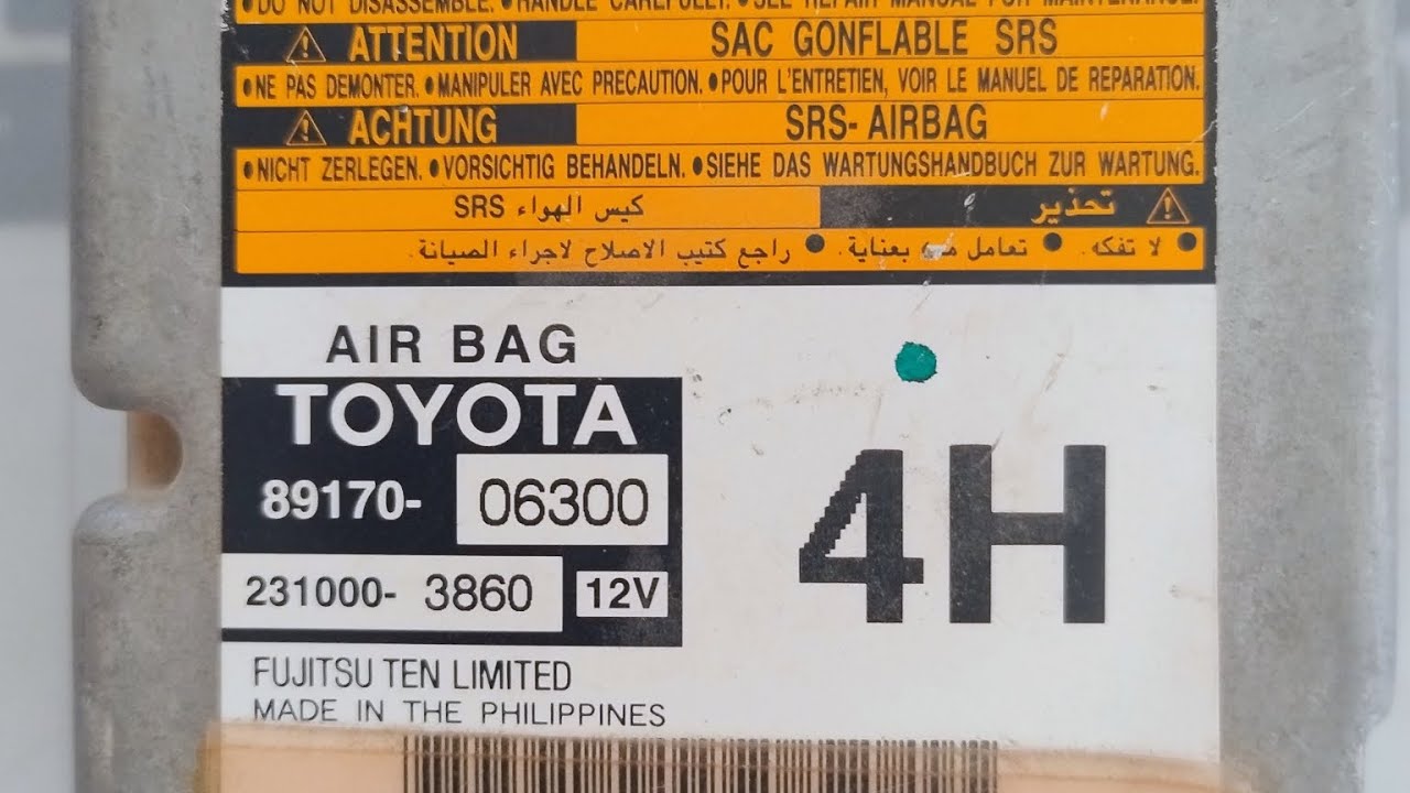 Toyota Camry Airbag module crash clear #toyota #auto #airbag