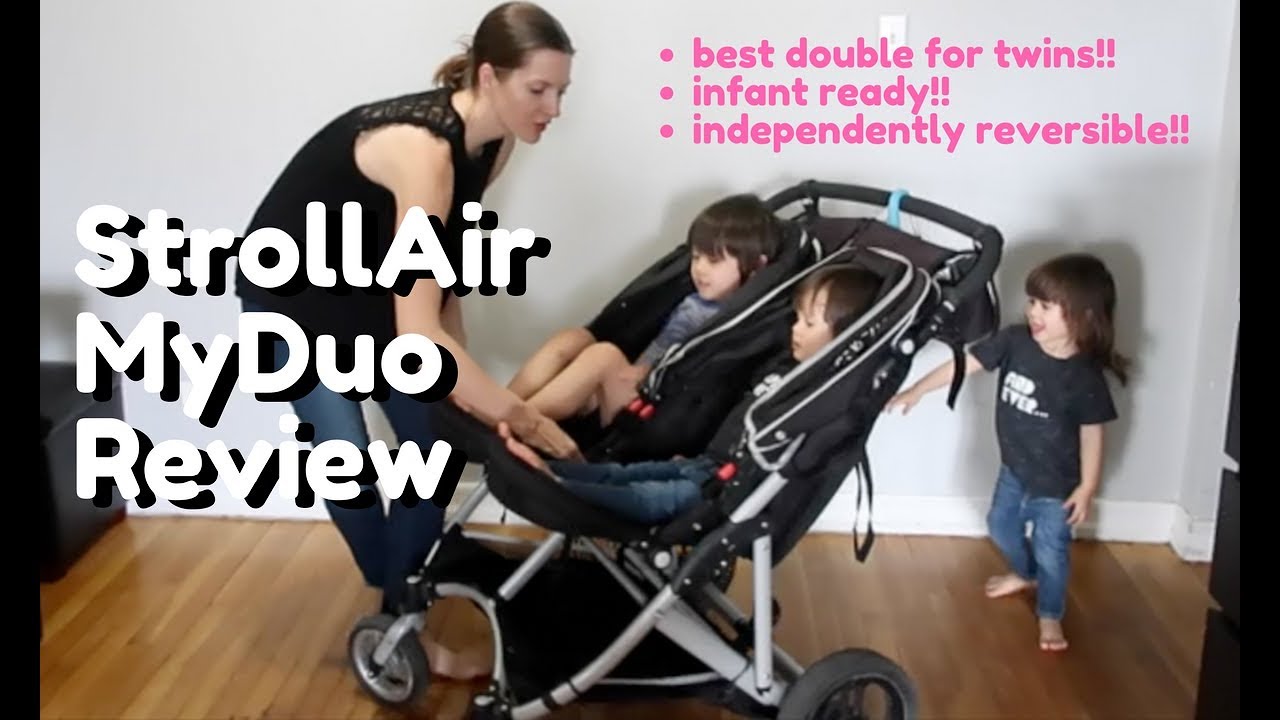Review of StrollAir MyDuo - the BEST Double Stroller for Twins