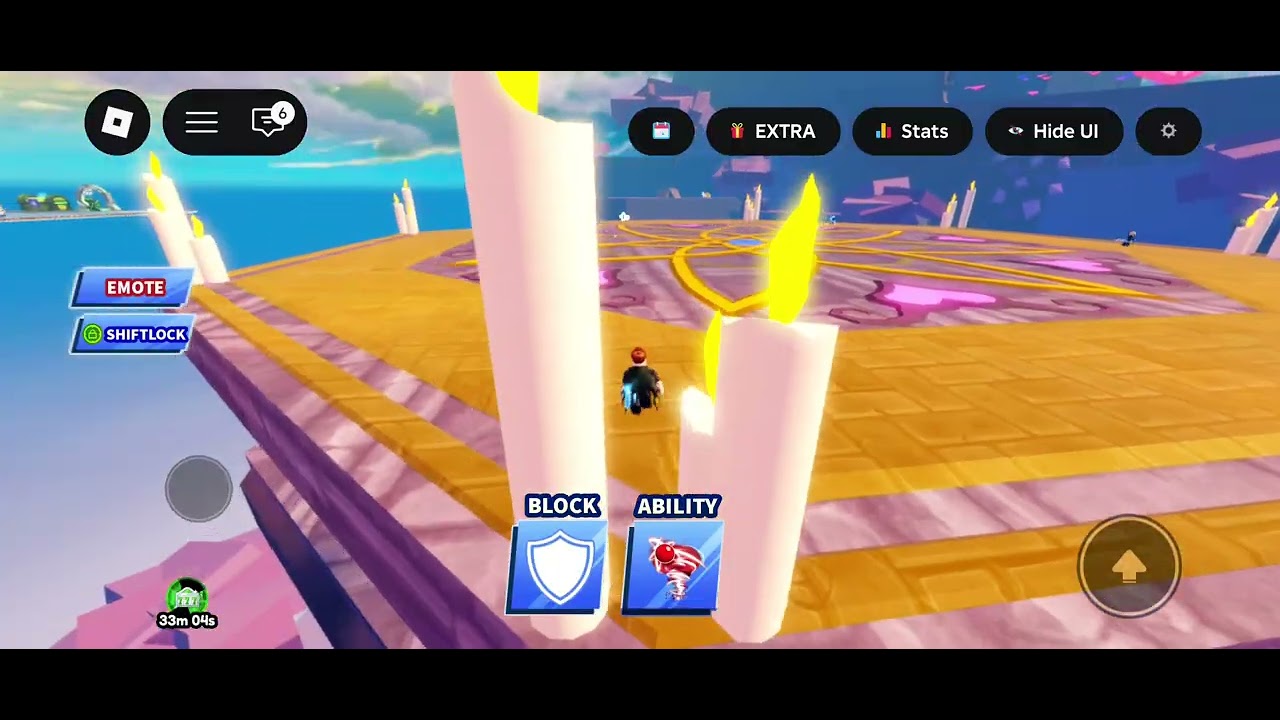 Playing blade ball