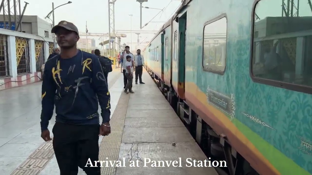 Tirunelveli–Gandhidham Express Arrival & Departure at Panvel | Panvel Train Spoting🚆