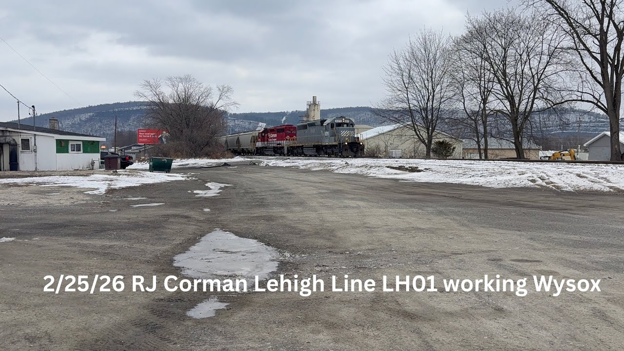 2/25/26 RJ Corman Lehigh Line LH01 working Wysox