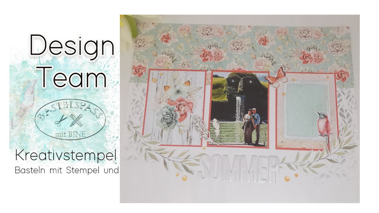 Tutorial: Wie erstelle ich ein Scrapbook Layout / Schritt für Schritt Anleitung nach einem Sketch