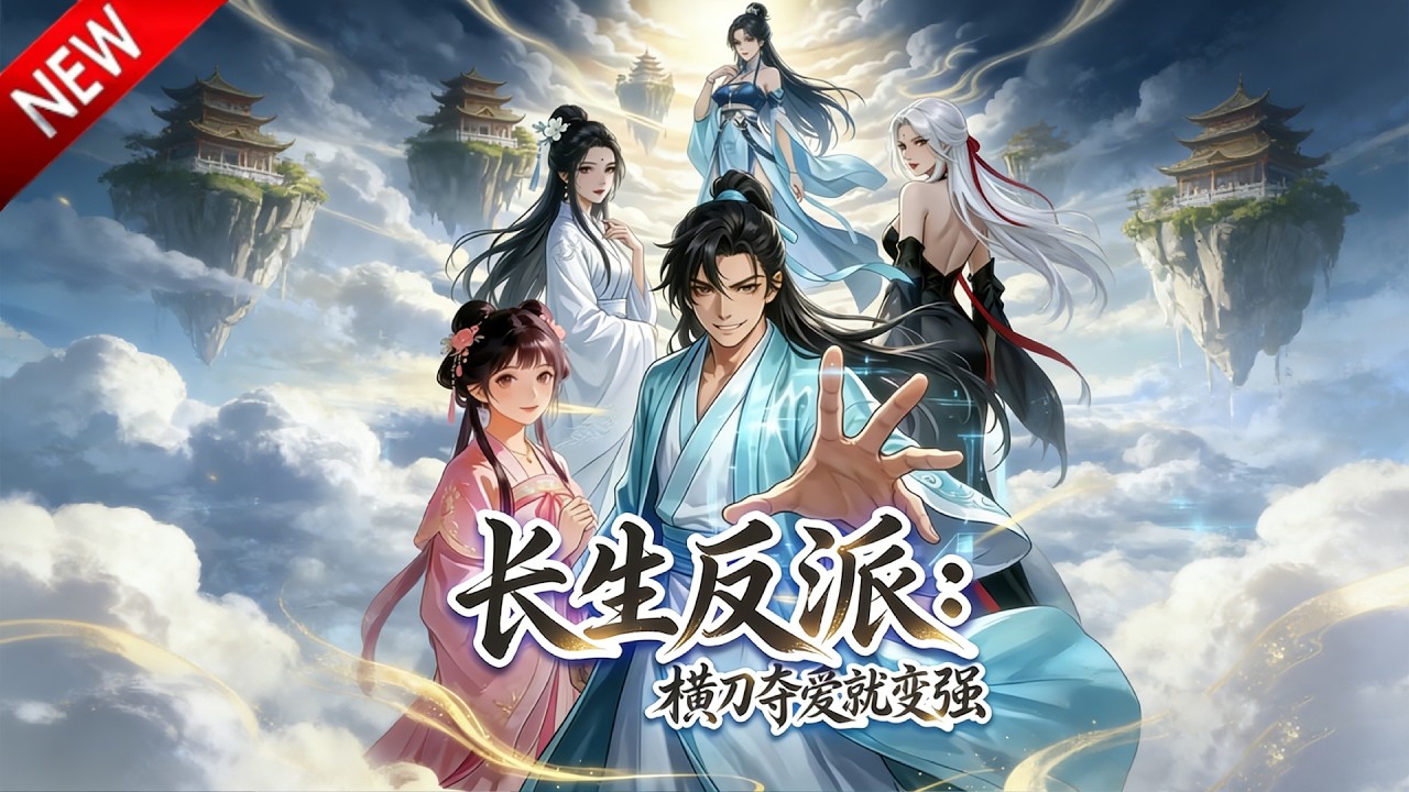 💥【新番上线】穿越修仙界，绑定攻略变强系统，专挑反派和宗门神女下手，一路逆袭成绝世强者！《长生反派：横刀夺爱就变强》全集 Multi SUB #热血 #漫剧 #动漫魔女
