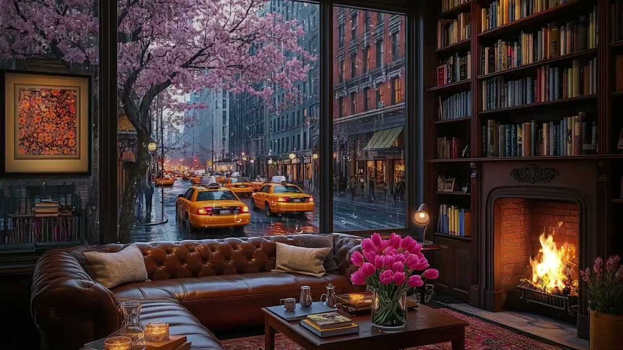 Rainy Jazz with Heavy Rain Sounds 🌧️ Music for Work Study and Relax