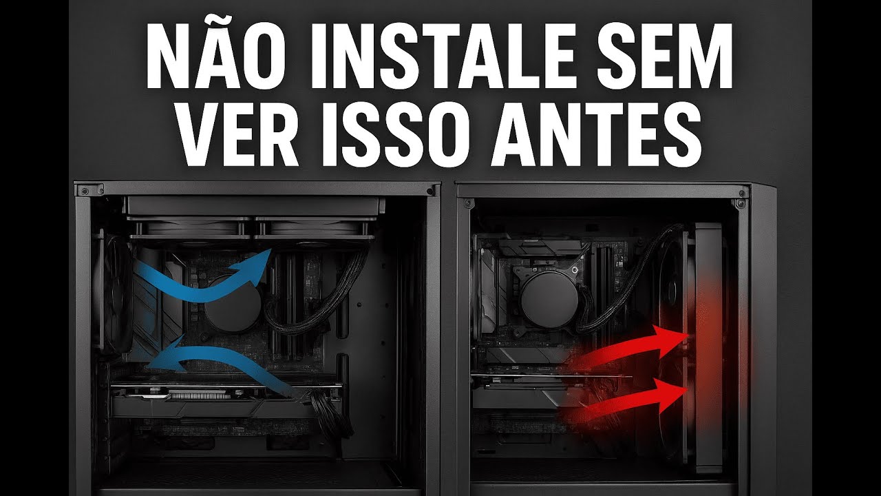 Frente ou Topo? MELHOR POSIÇÃO WATERCOOLER testado FPS e Cinebench