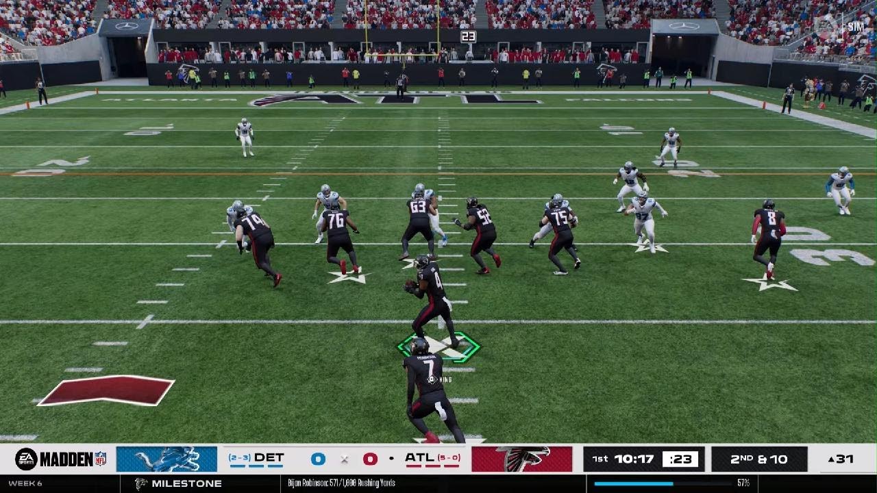 Madden NFL 26 FFY7 Falcons Lions Week 5 First Half