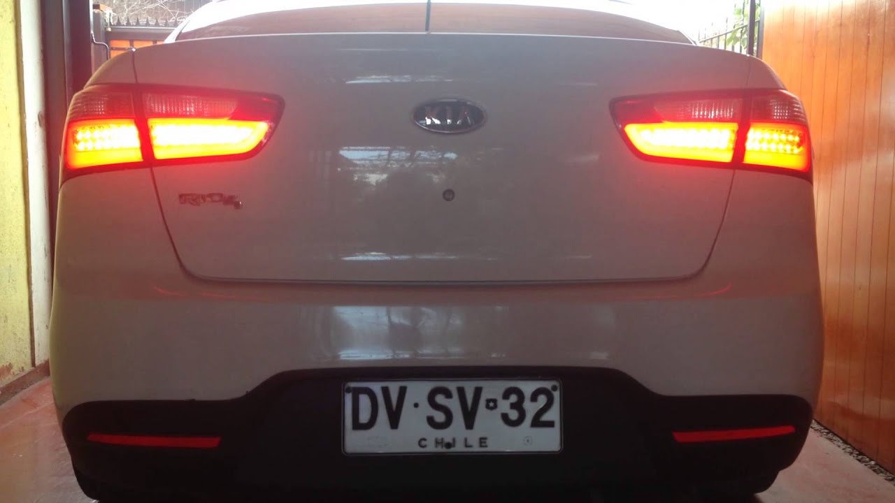 Focos traseros led Kia río sedán