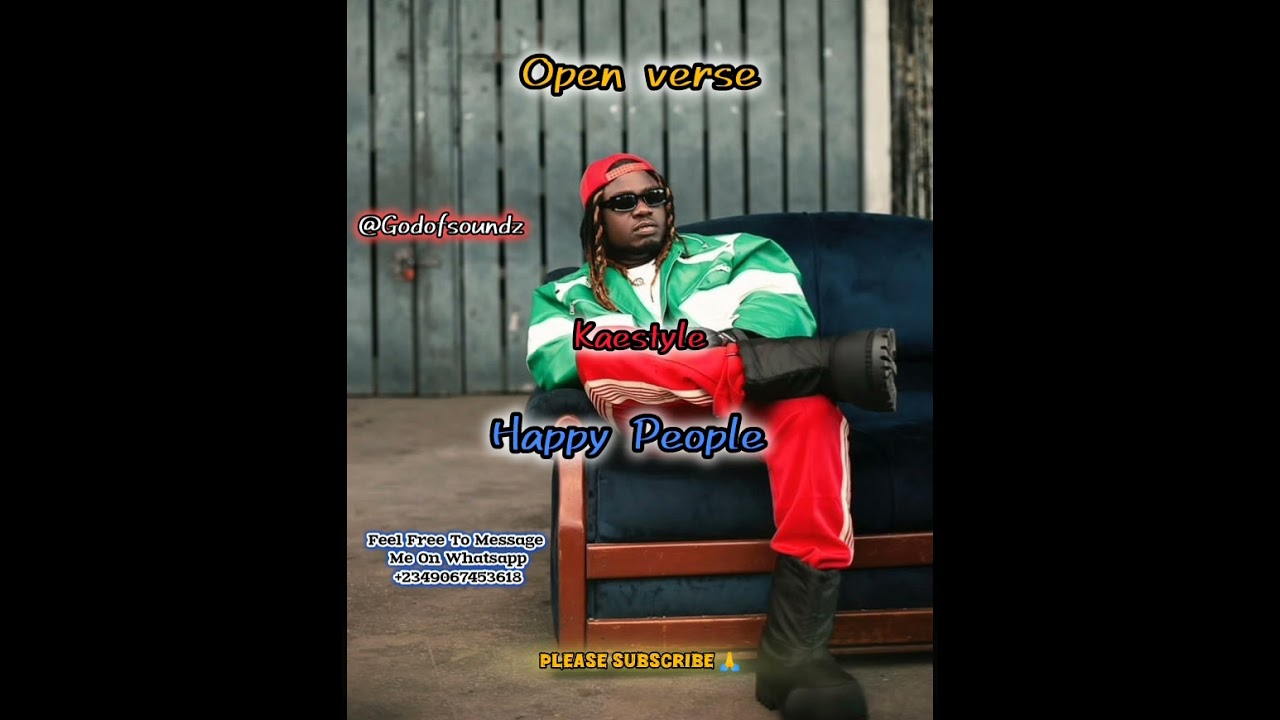 Kaestyle - Happy People | OPEN VERSE | Freebeat Instrumental BEAT + HOOK Afrobeat Type - Godofsoundz