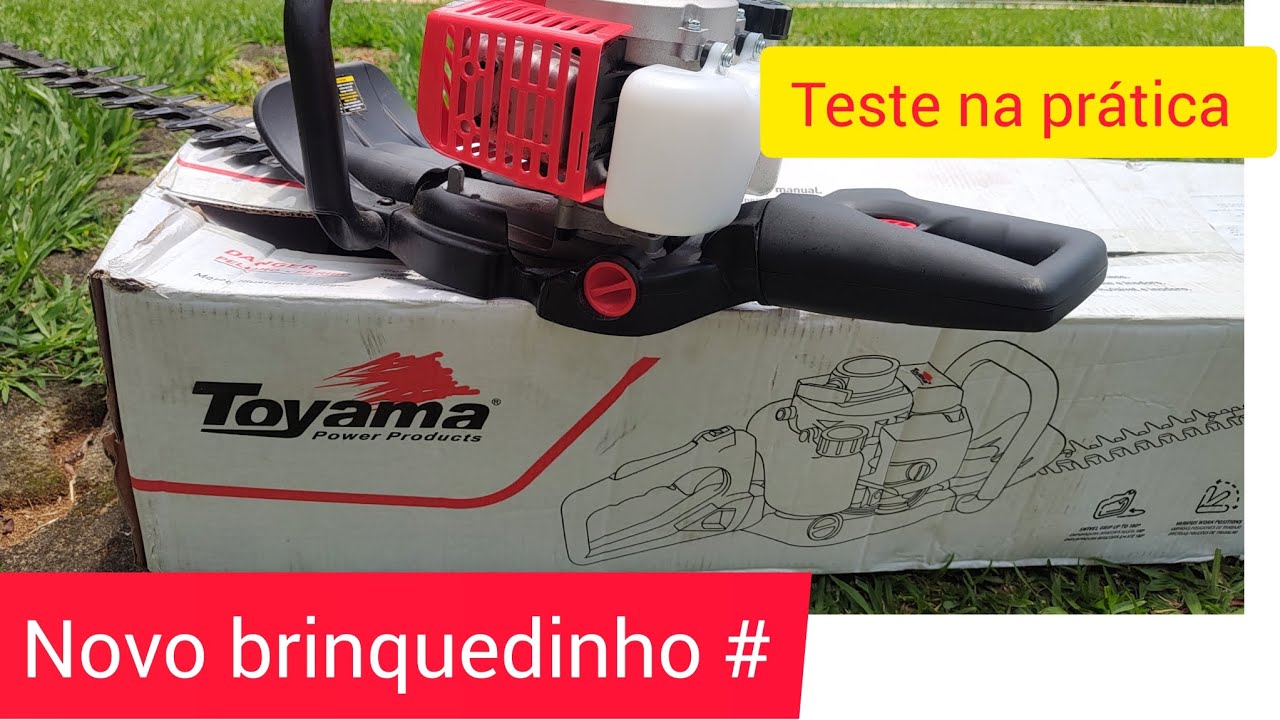 Testando a máquina de cerca viva  #Toyama
