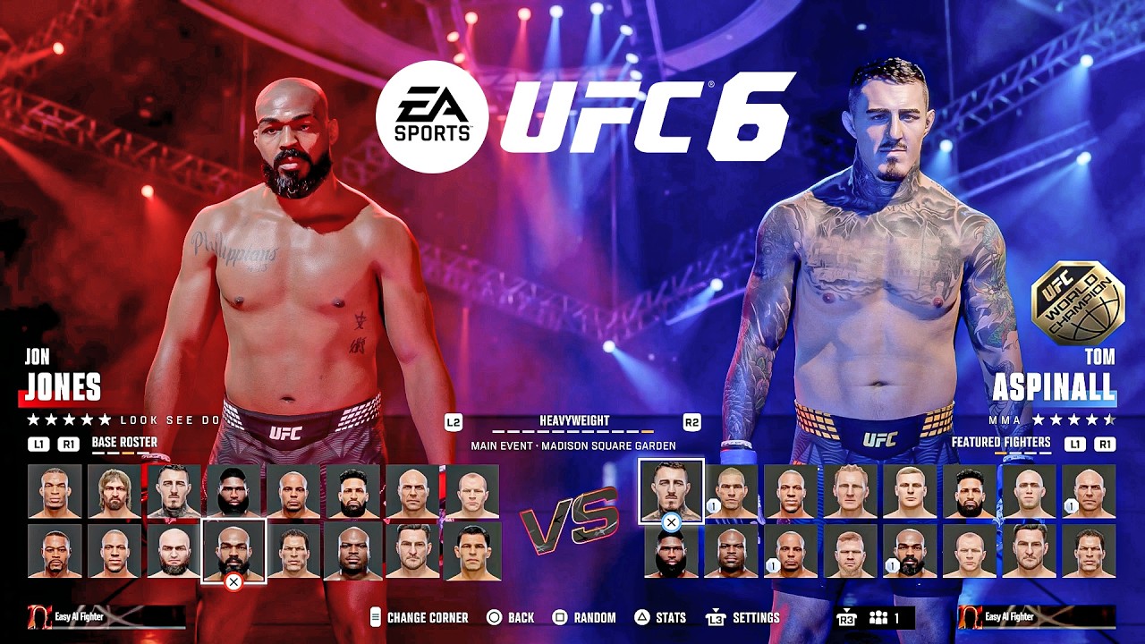 UFC 6 - Full Roster, All Fighter likeness, Ratings & More (EA Sports UFC 6)