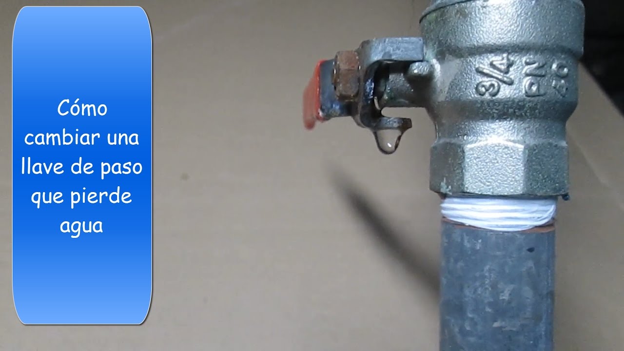 Cómo cambiar una llave de paso que pierde agua, 02