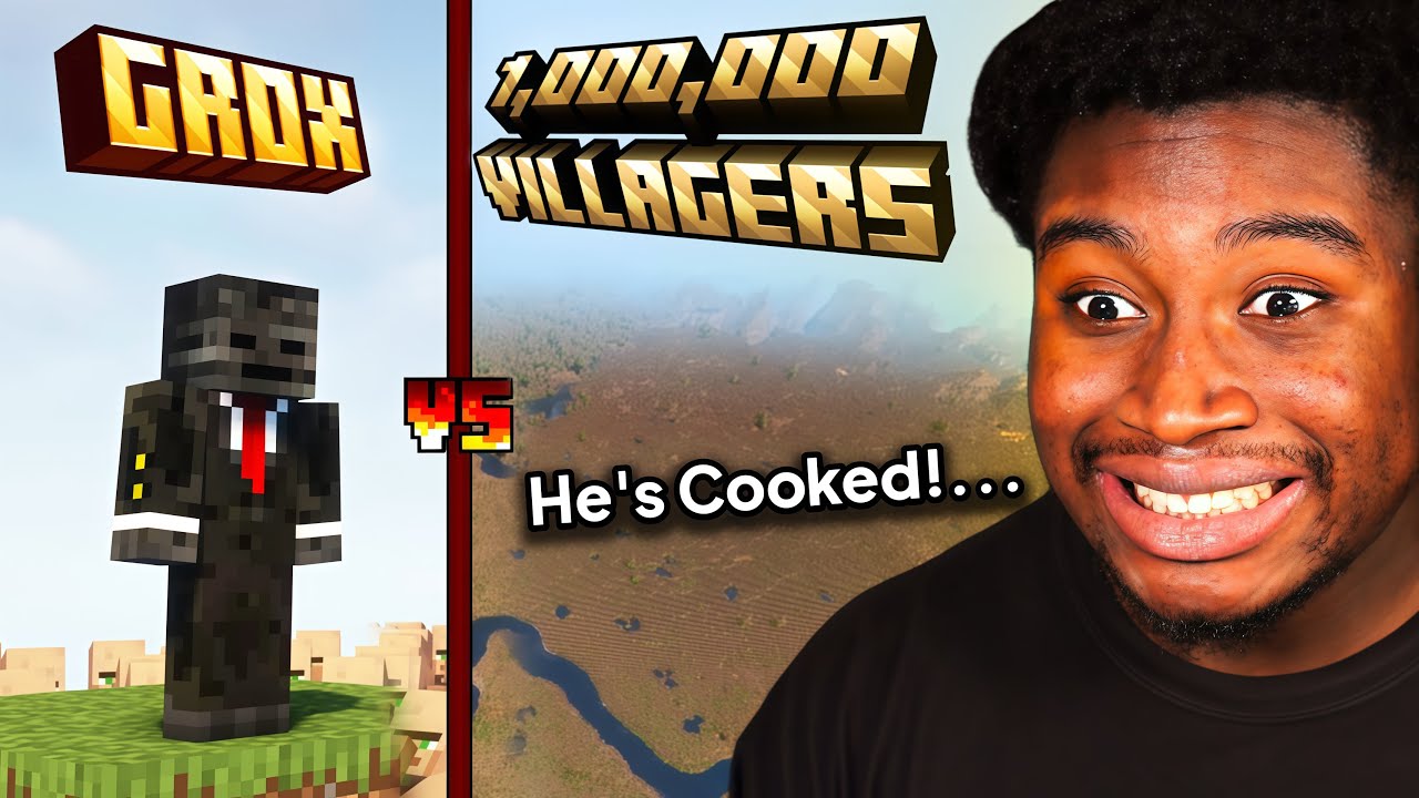 Fighting 1,000,000 Minecraft Villagers (Grox)