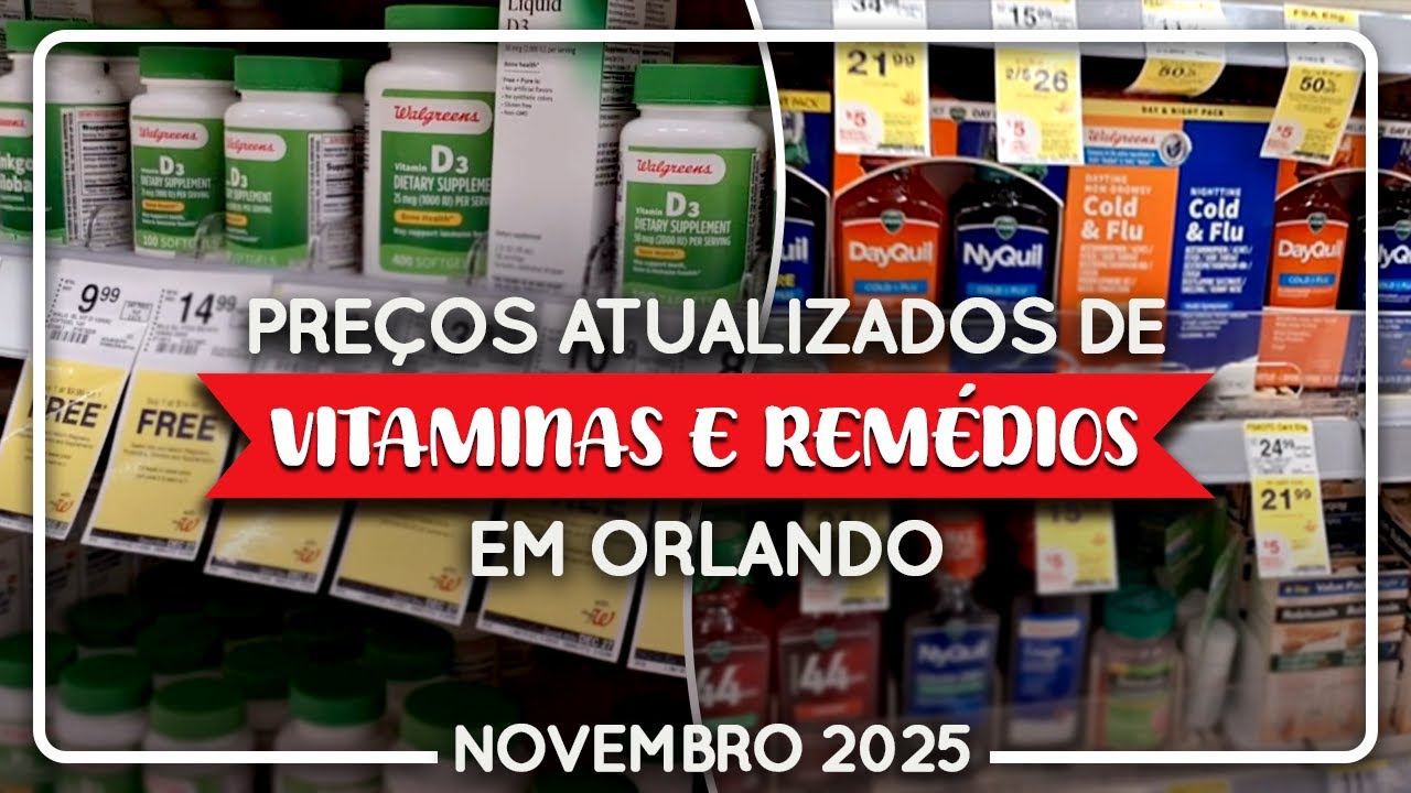 Pre&ccedil;os do WALGREENS de Orlando - Vitaminas e Rem&eacute;dios Baratos em Orlando 🤩🤩