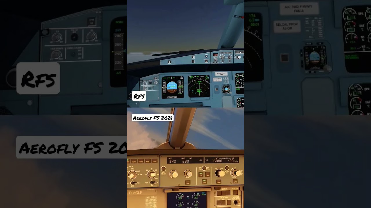 AEROFLY FS 2021 VS Real Flight Simulator (RFS)