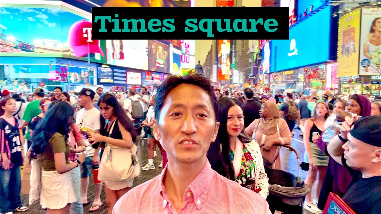 Times Square with cousins from Milan #tibetanvlogger #tibetanyoutuber 