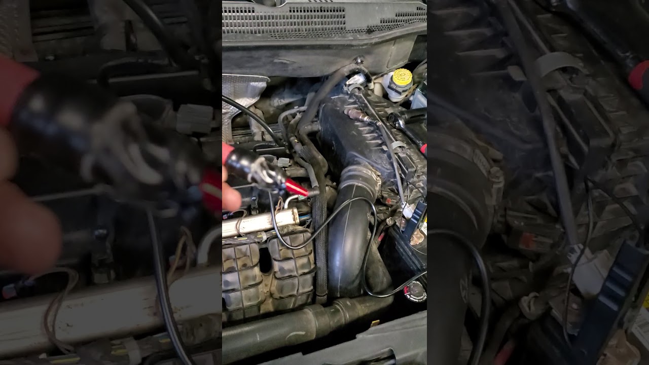 Smoke test on an exhaust manifold