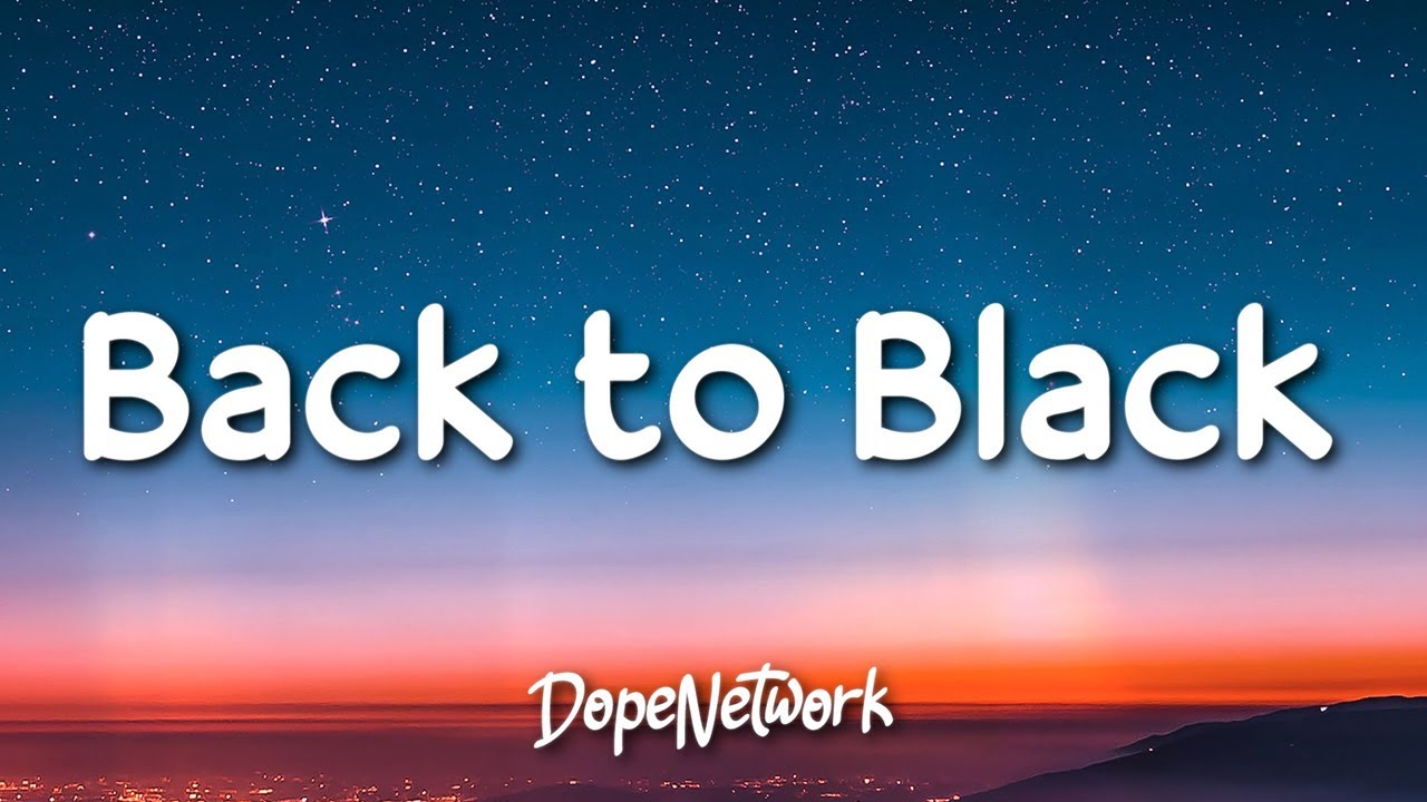 Amy Winehouse - Back To Black (Lyrics)