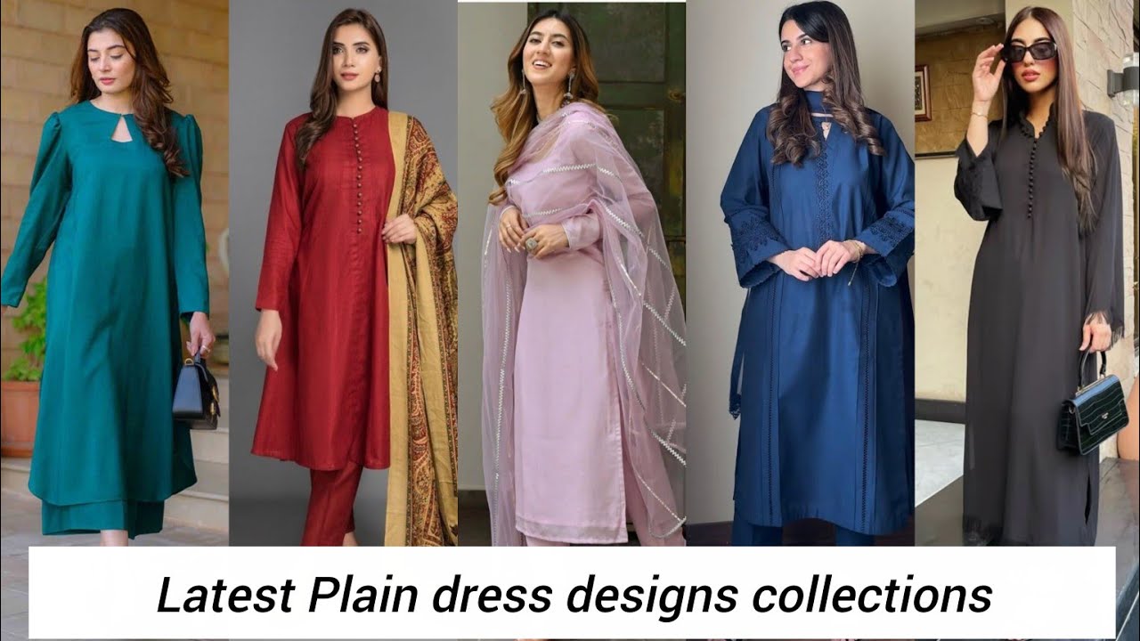 Plain suit designs collections || latest plain dress designs ideas