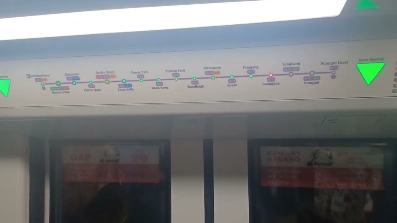 SBS Transit - NEL ride Alstom Metropolis C851E (7093) ride from Sengkang to Buangkok