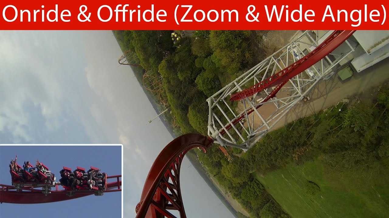 Holiday Park - Sky Scream (Sky Rocket II) - Onride & Offride - Zoom / Wide Angle [Erste Reihe POV]