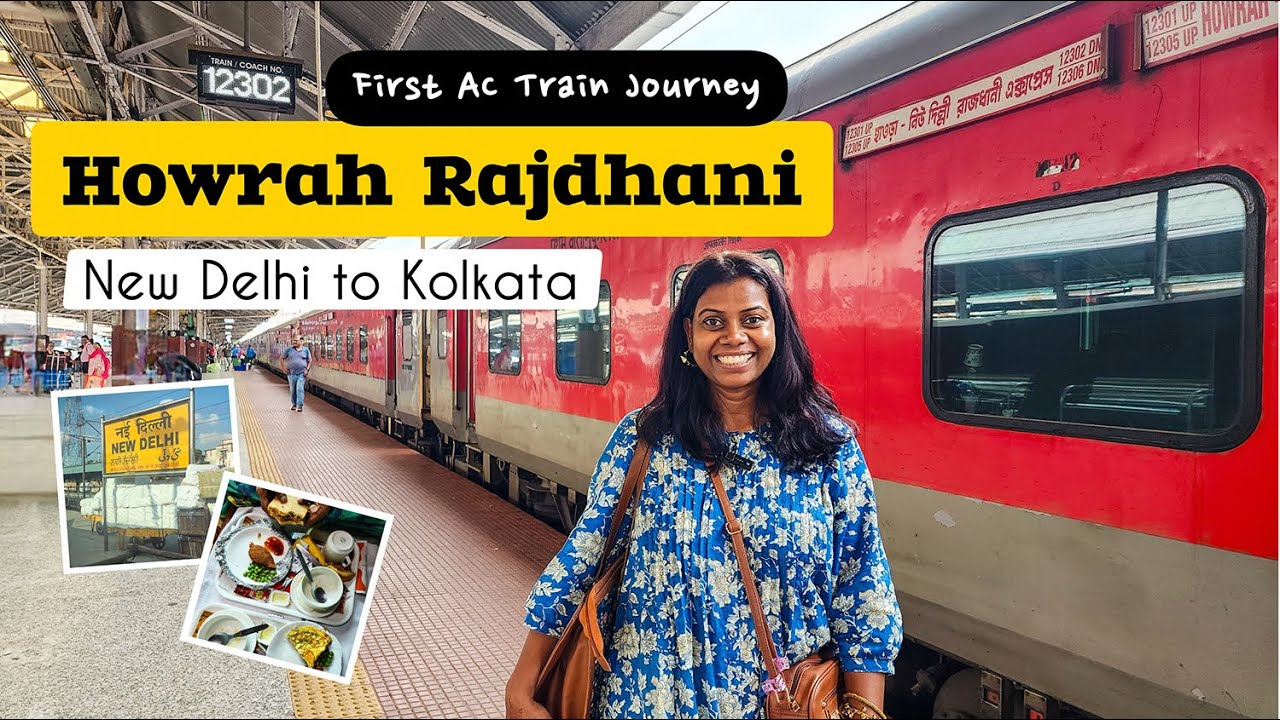 12302 Howrah Rajdhani Express | New Delhi Howrah Train Journey in 1st AC CABIN | Food Review