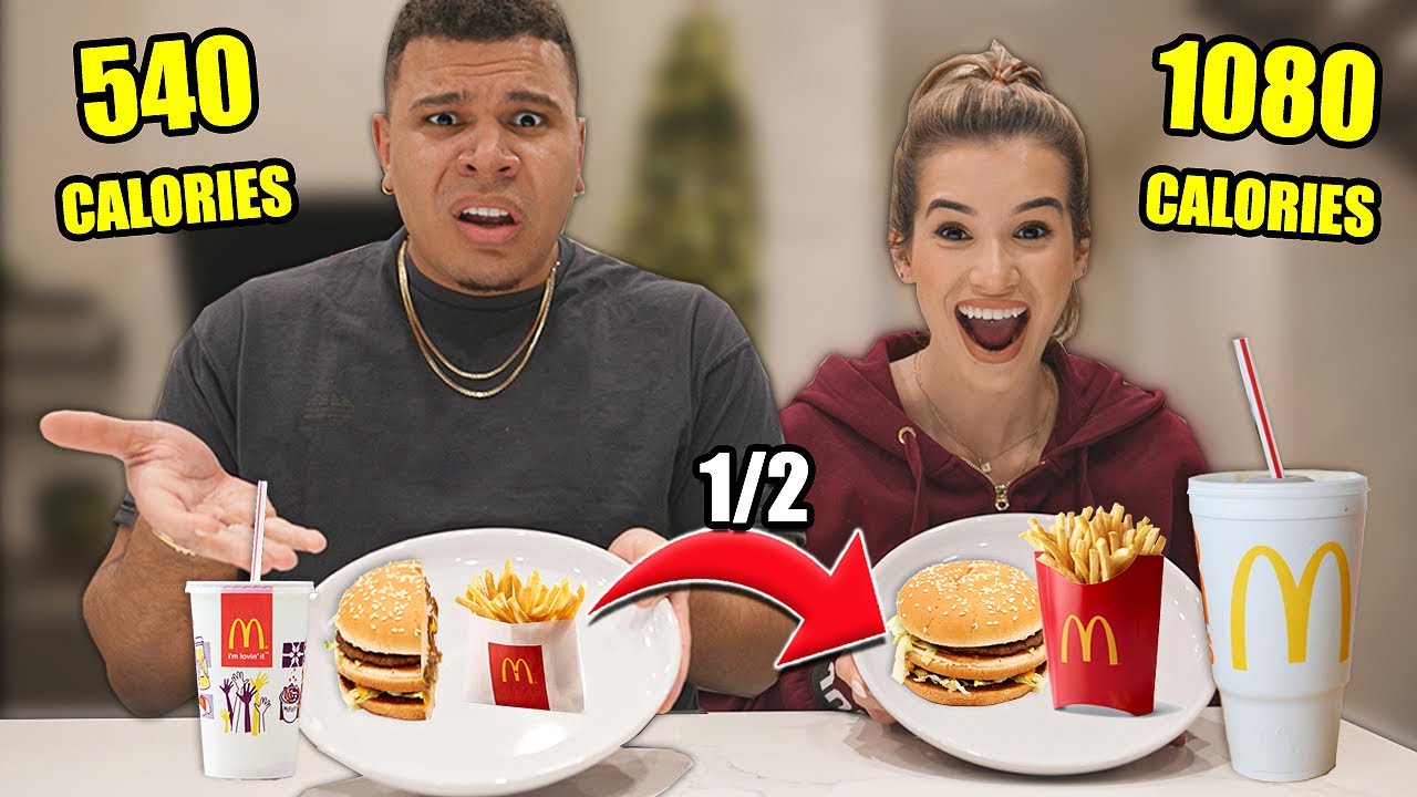 I Ate HALF My Girlfriends DIET For 24 Hours (FOOD CHALLENGE)