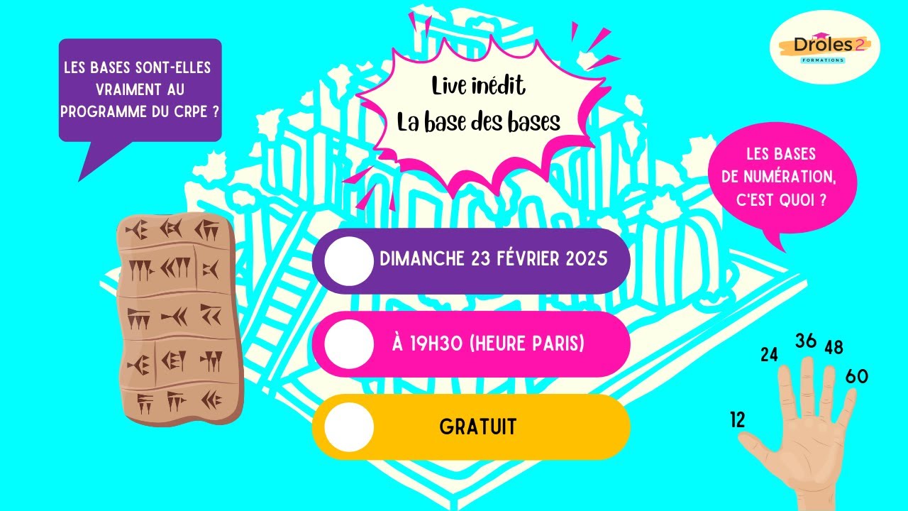 CRPE - Mathématiques : Les bases de numération, un chapitre inédit !
