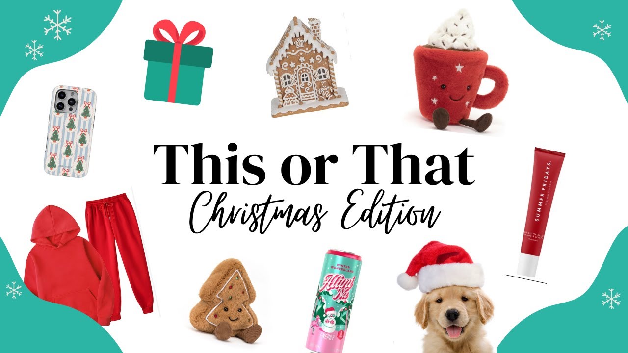 THIS OR  THAT CHRISTMAS EDITION! 🎄#christmas #trending #thisorthat #preppy #fashion #fun #challenge