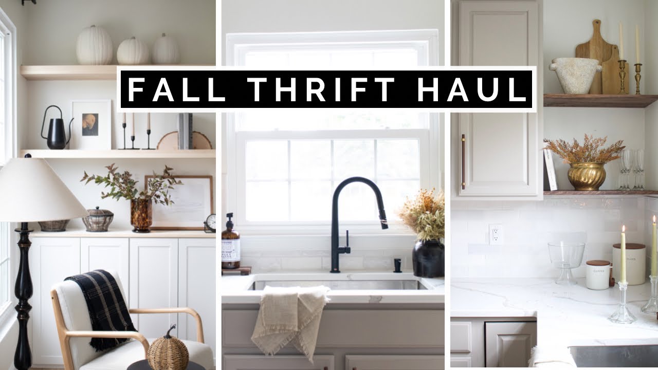 DECORATE WITH ME FOR FALL | DIY THRIFT FLIPS + HUGE FALL INSPIRED THRIFT HAUL 2022