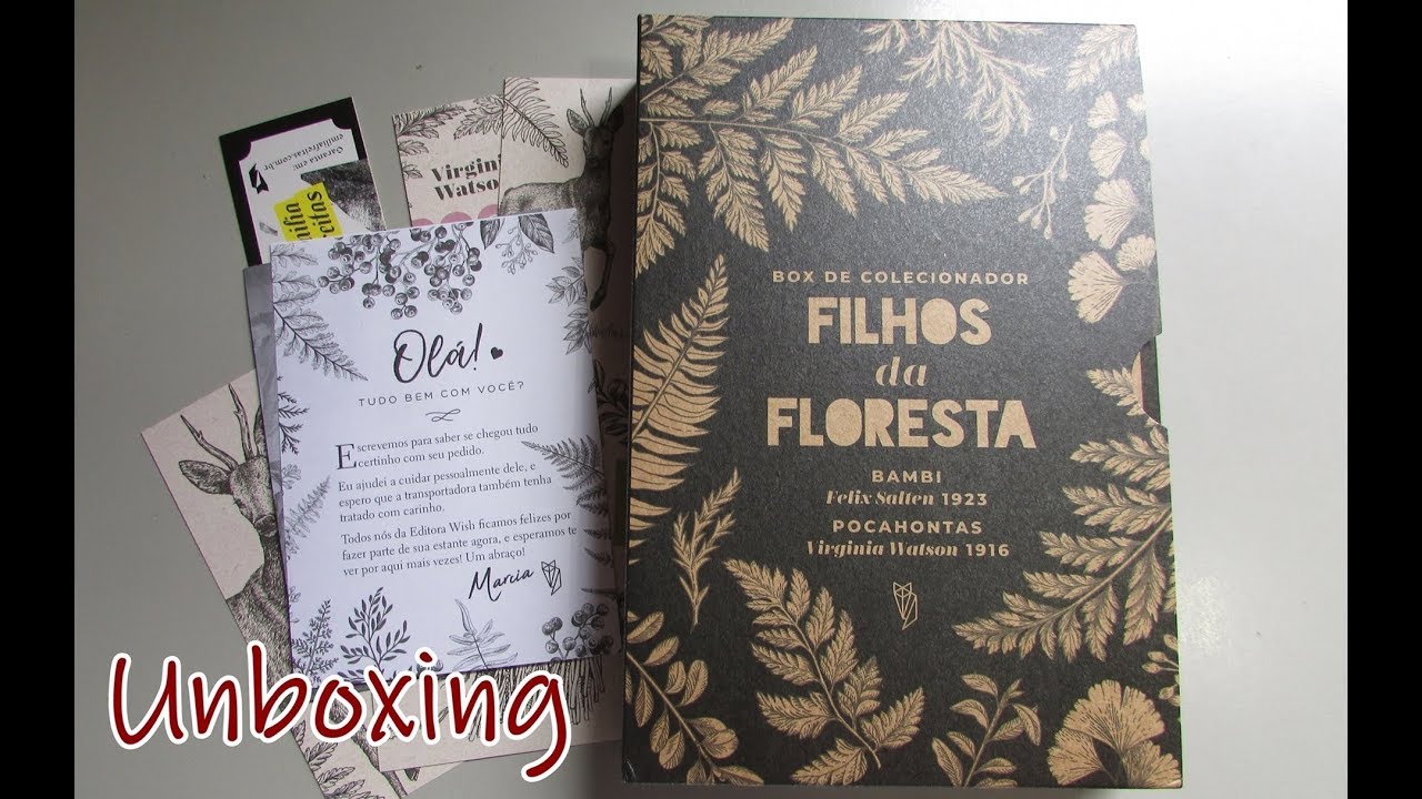 Unboxing do Box Filhos da Floresta da Editora Wish