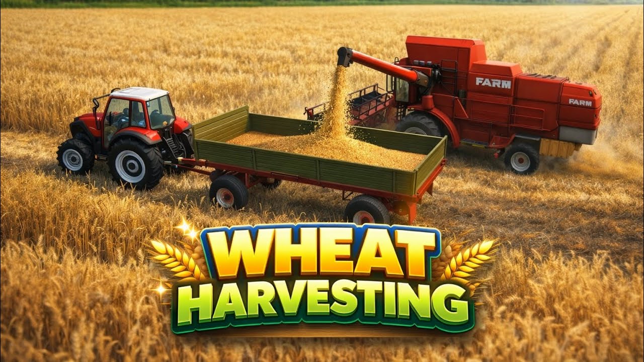 WHEAT 🌾 HARVESTING FARMING SIMULATOR 14 🚜🎮