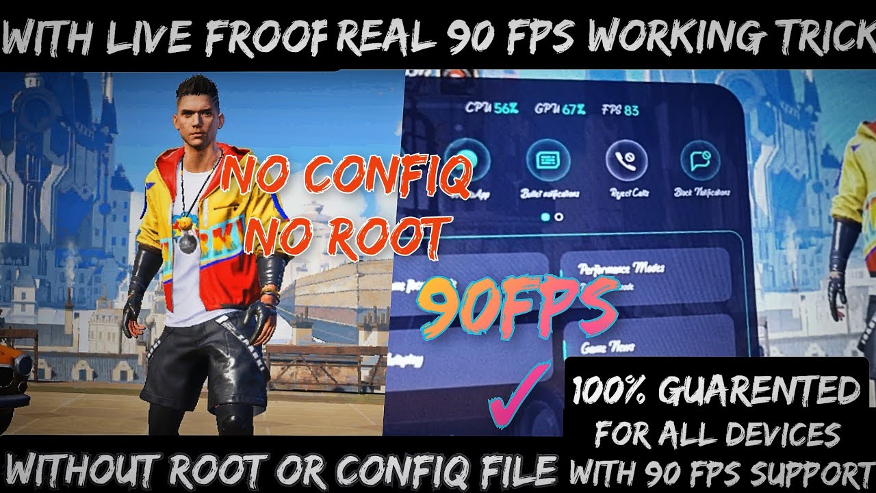 Real 90 fps trick || All devices || with proof #constenst90fps