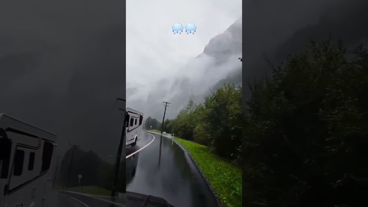 Beautiful Rainey weather. beautiful rainy road.#nature #beautiful #rainyda