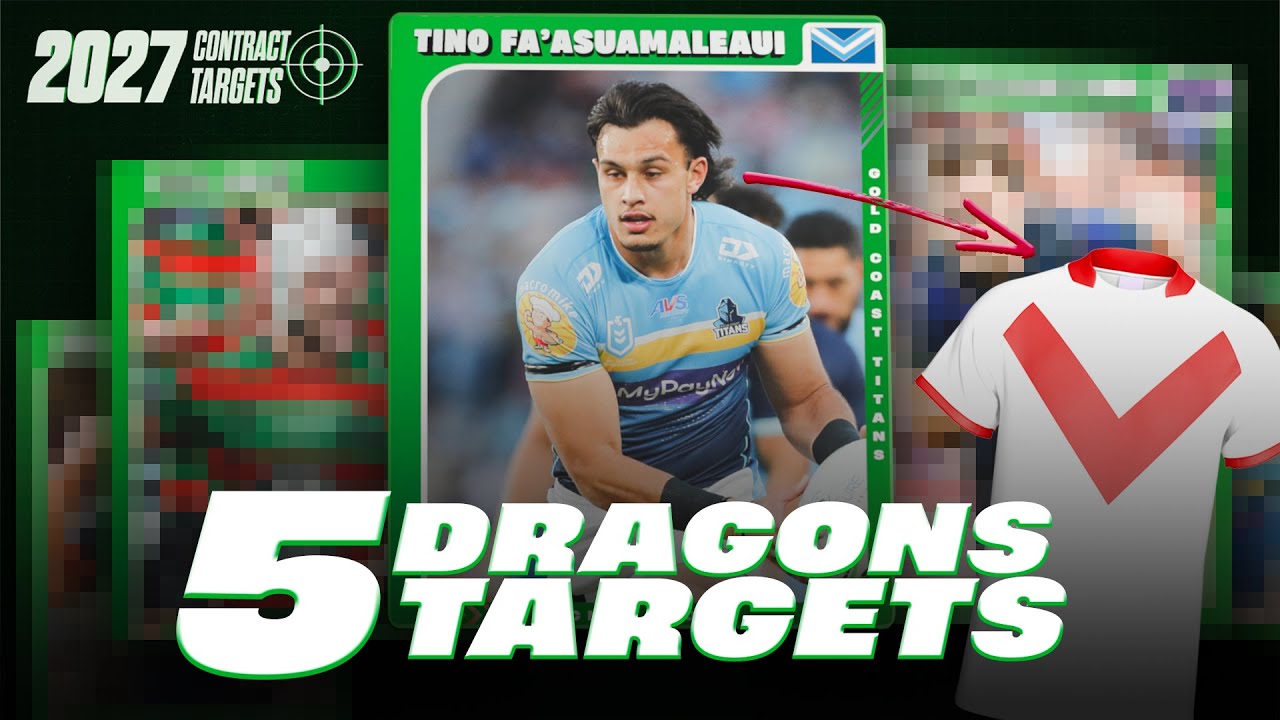 ПЯТЬ целей контракта &laquo;Сент-Джордж Иллаварра Дрэгонс&raquo; на 2027 год 🎯 | Zero Tackle NRL