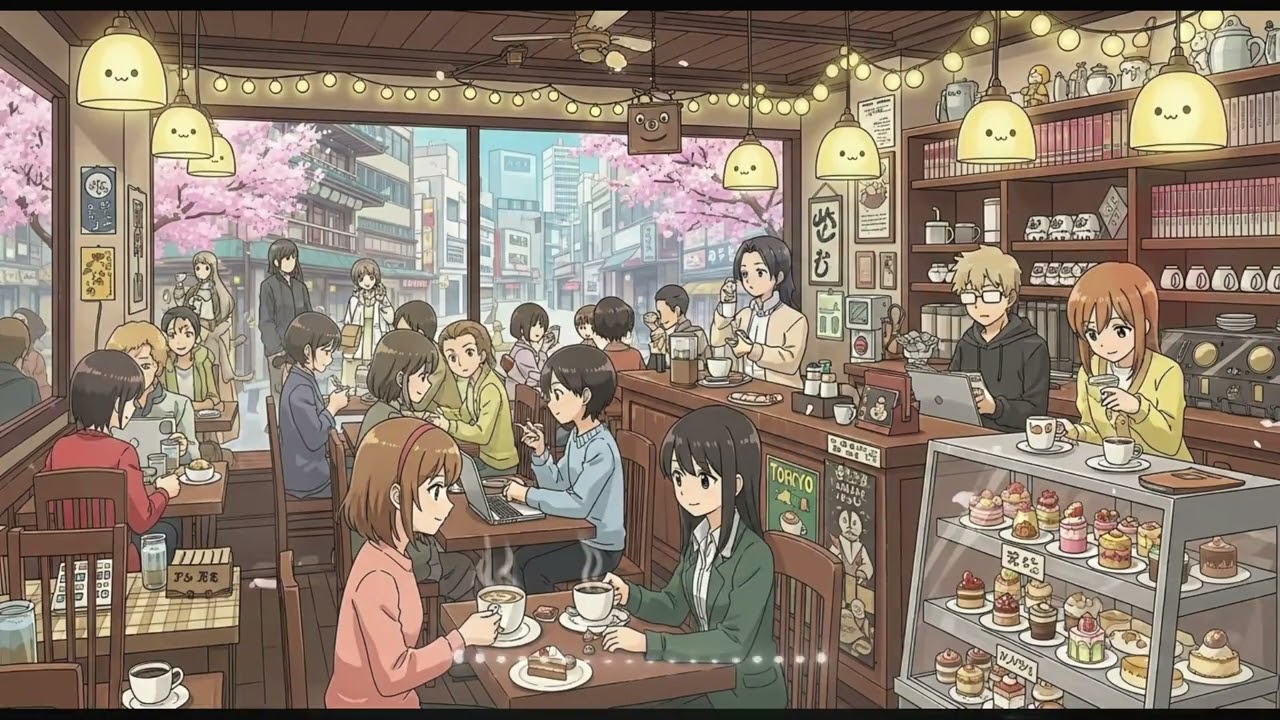 Lofi Cafe - Coffee & Chill Cafe Lofi Music ( 1 hour )