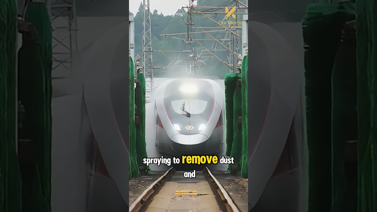 Как помыть поезд? Вот как это сделать.