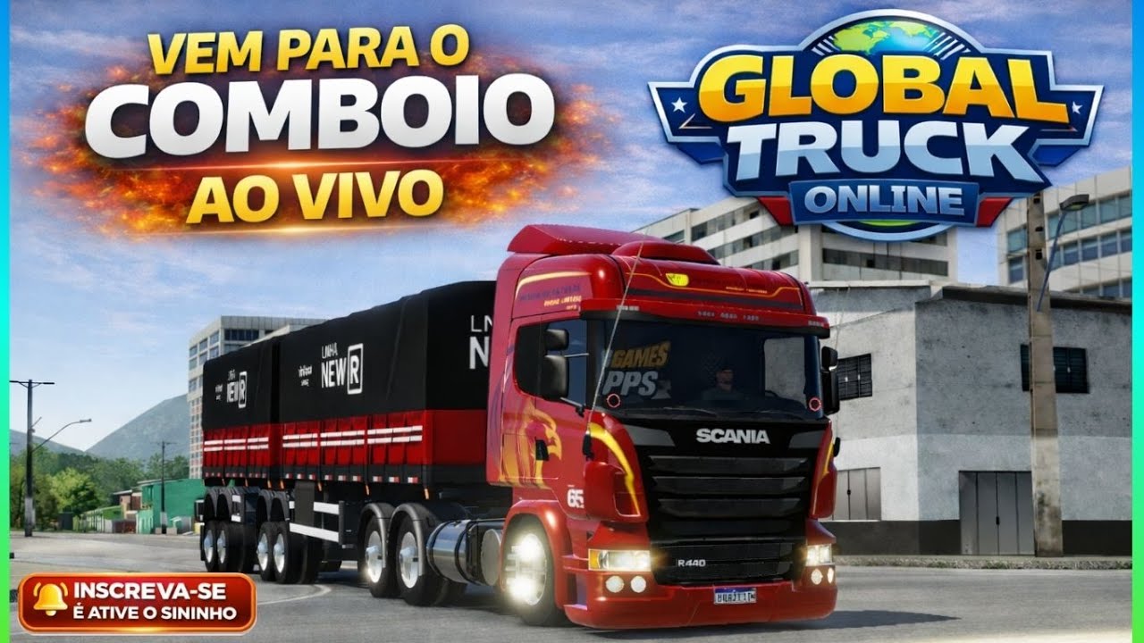 🔴Live on Comboio com os Inscritos no Global Truck Online! Bora Acelerar! 🚛💨 🚚💥🚛🔥Deixe o like👍TMJ