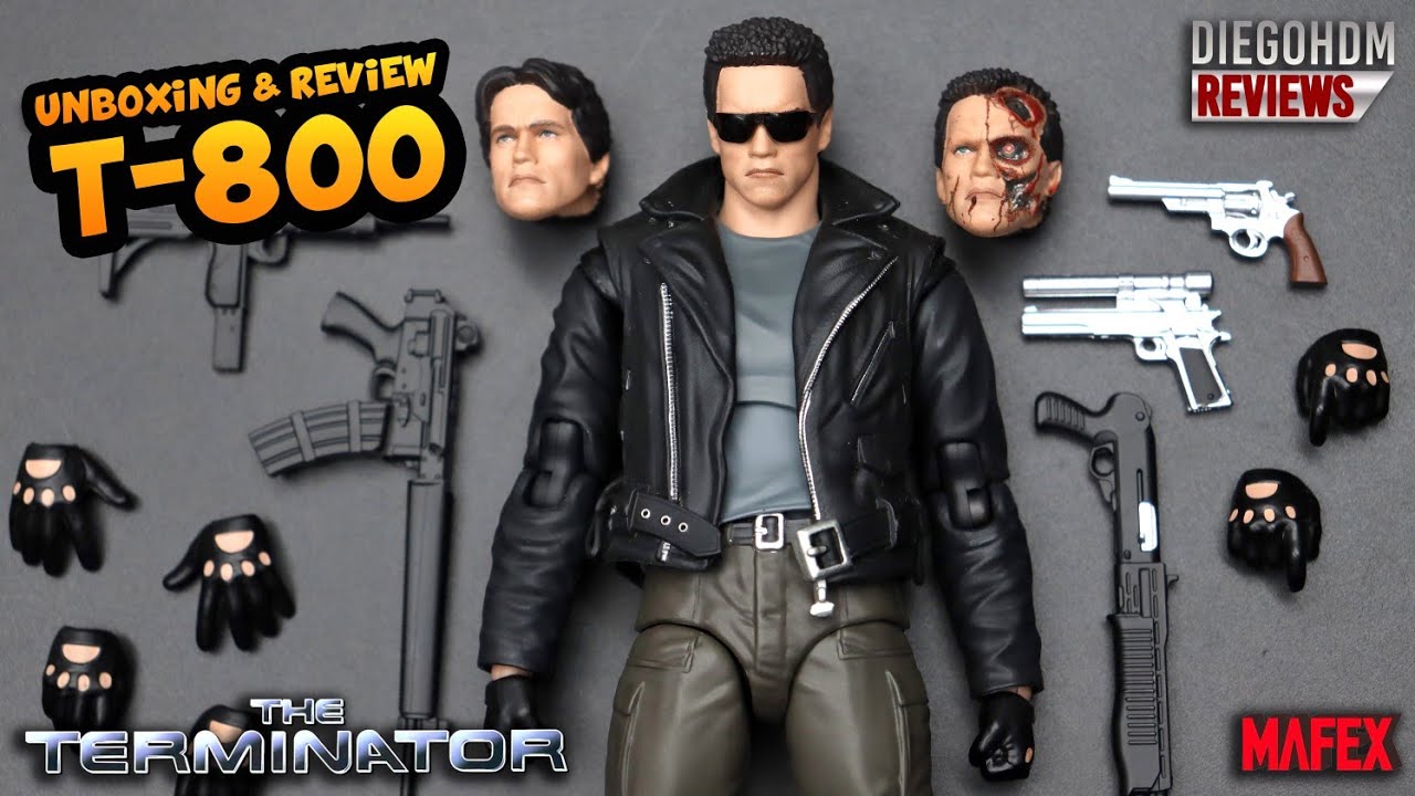 T-800 Mafex THE TERMINATOR Unboxing e Review BR / DiegoHDM